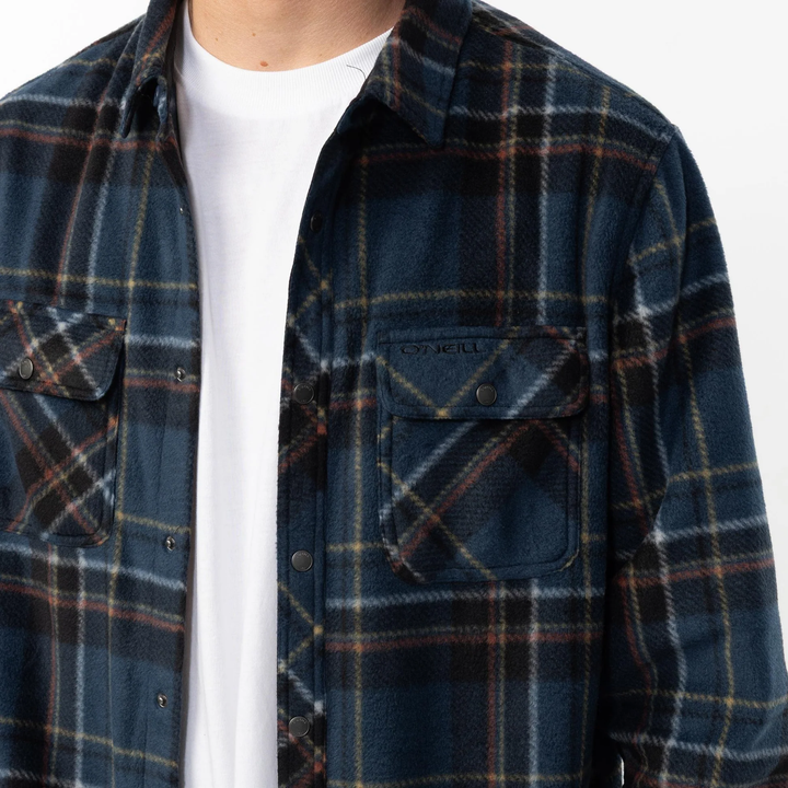 O'Neill Glacier Plaid Superfleece Flannel