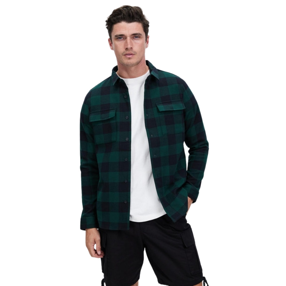 Oakley-Bear-Cozy-Flannel-Hunter-Green