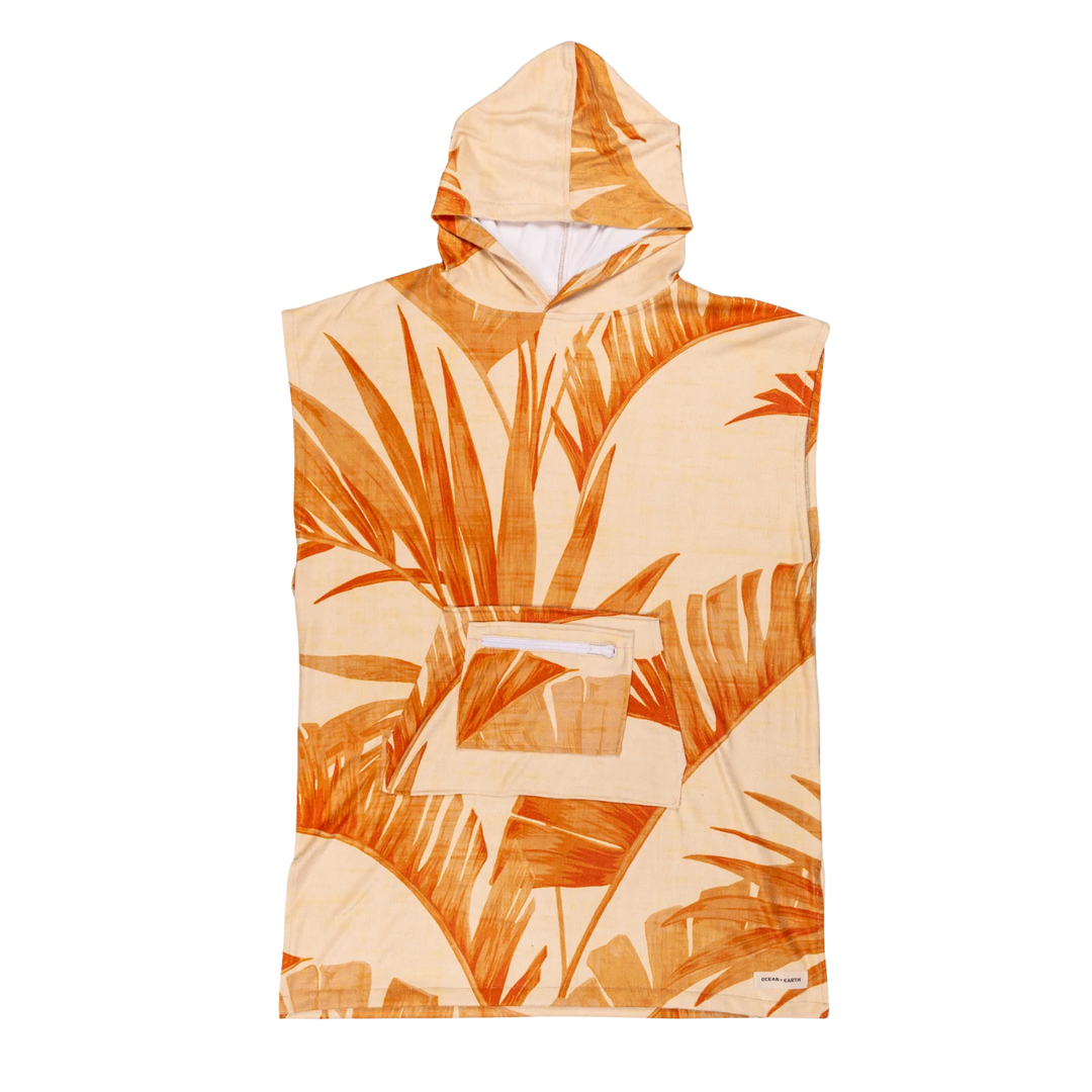 Ocean & Earth Youth Palm Hooded Poncho