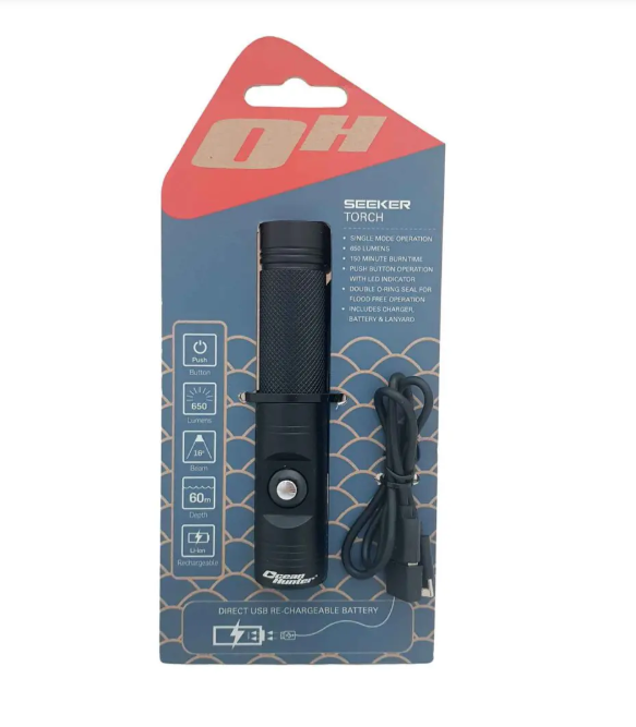 Ocean Hunter Seeker 650 Lumen Dive Torch