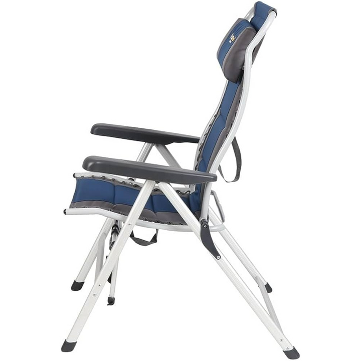 Oztrail Cascade Deluxe 8 Position Recliner With Side Table