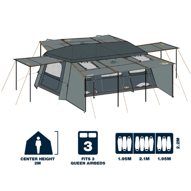 Oztrail Fast Frame Blockout Lumos Tent