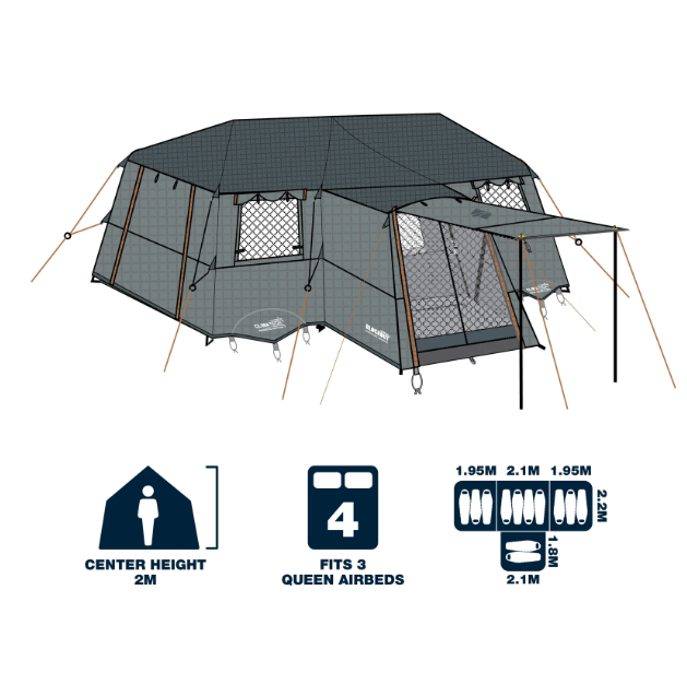 Oztrail Fast Frame Blockout Lumos Tent