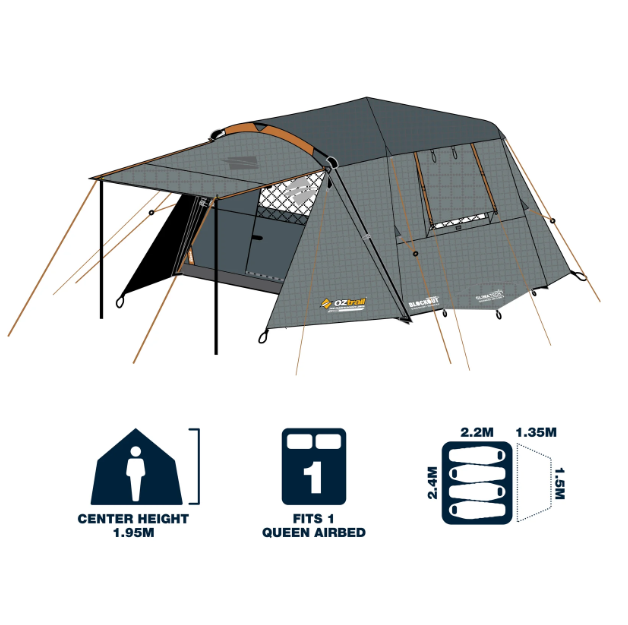 Oztrail Fast Frame Blockout Lumos Tent