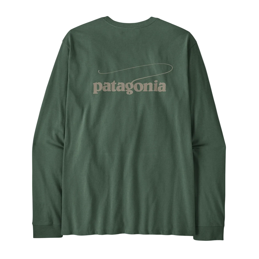 Patagonia Men's L/S Casting Logo Responsibili-Tee