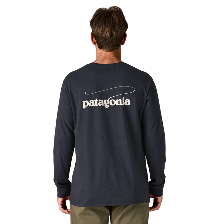 Patagonia Men's Long Sleeve Casting Logo Responsibili-Tee