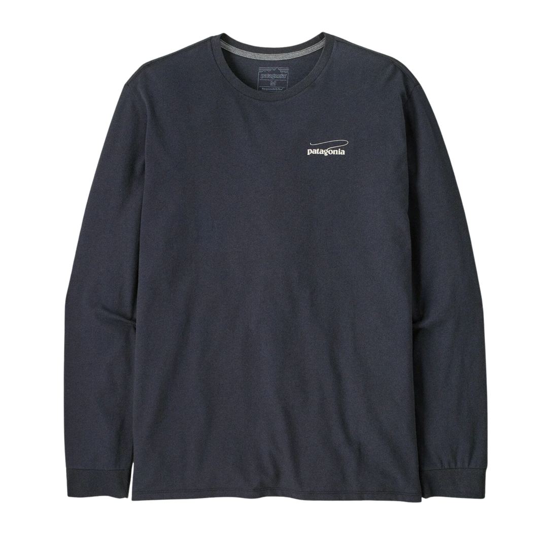 Patagonia Men's Long Sleeve Casting Logo Responsibili-Tee
