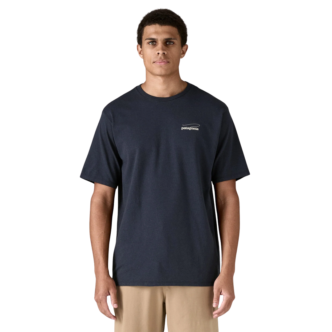 Patagonia Mens Short Sleeve Casting Logo Responsibili-Tee