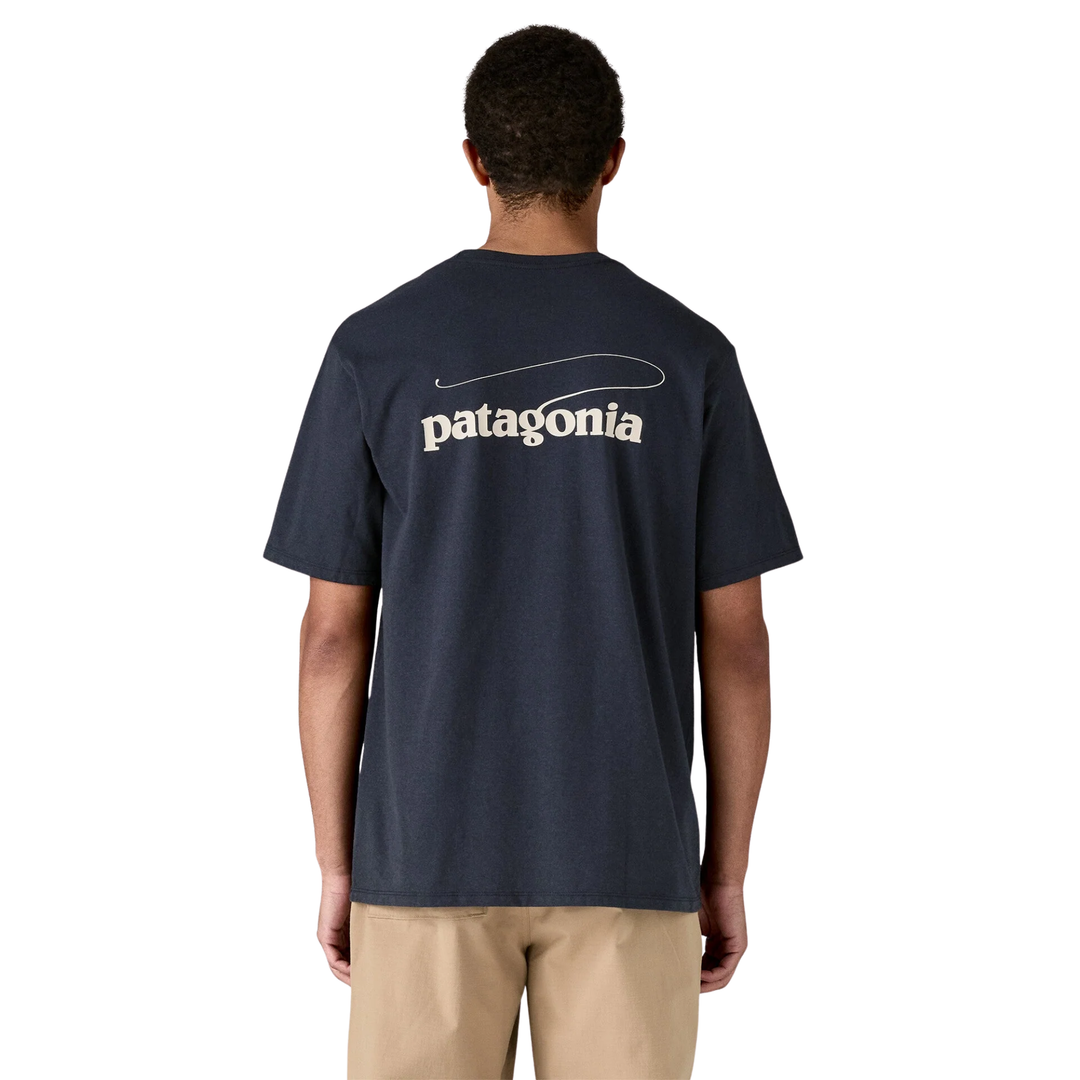 Patagonia Mens Short Sleeve Casting Logo Responsibili-Tee