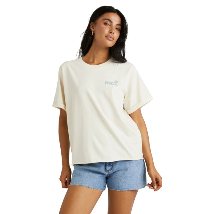 RVCA-Cut-Back-Cuffed-Tee-Unbleached
