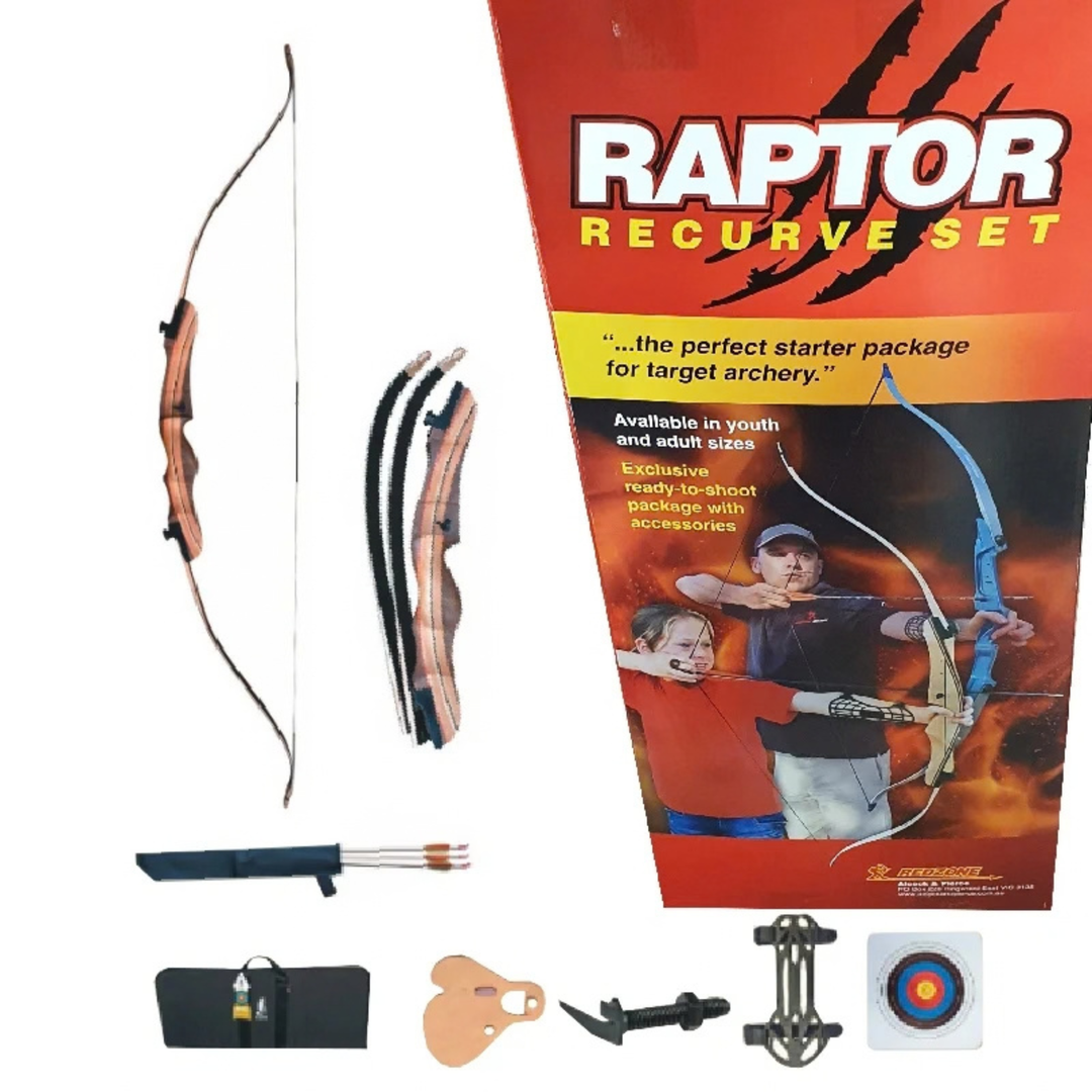 Raptor Std Recurve Bow Package 62 R H 24#