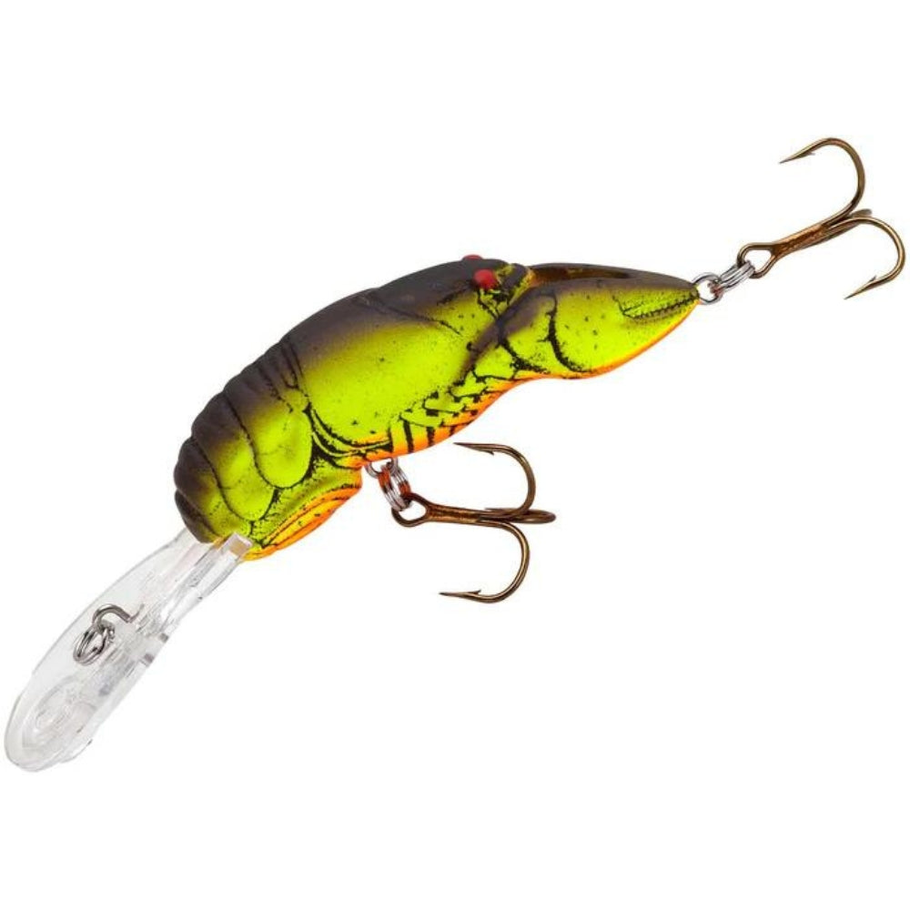 Rebel-Deep-Wee-Craw-Lure-67-Chartreuse-Brown