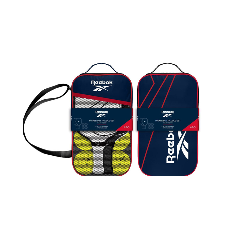 Reebok Premium Wood Outdoor Pickleball Sport Game Set