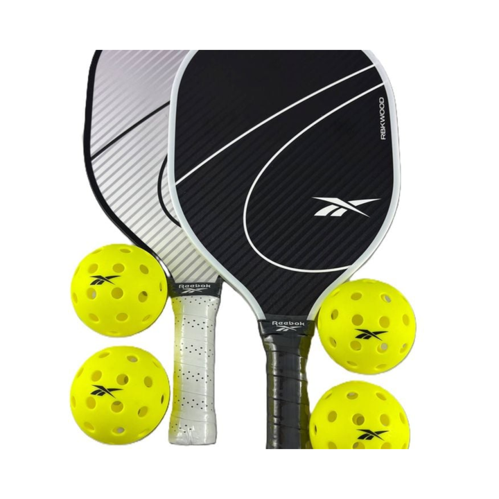 Reebok Premium Wood Outdoor Pickleball Sport Game Set