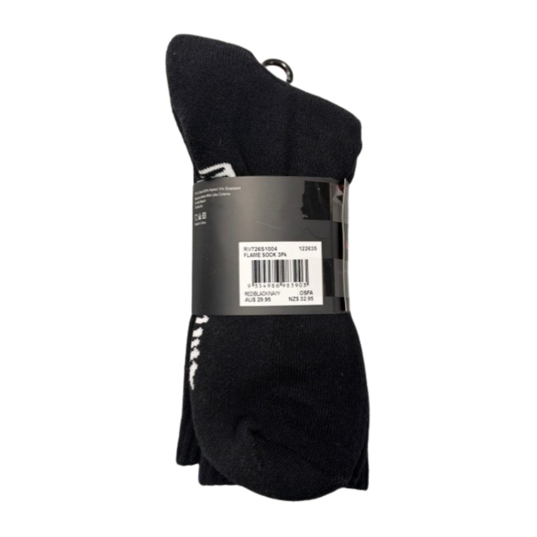 Ritual Vision Flame Sock 3pk