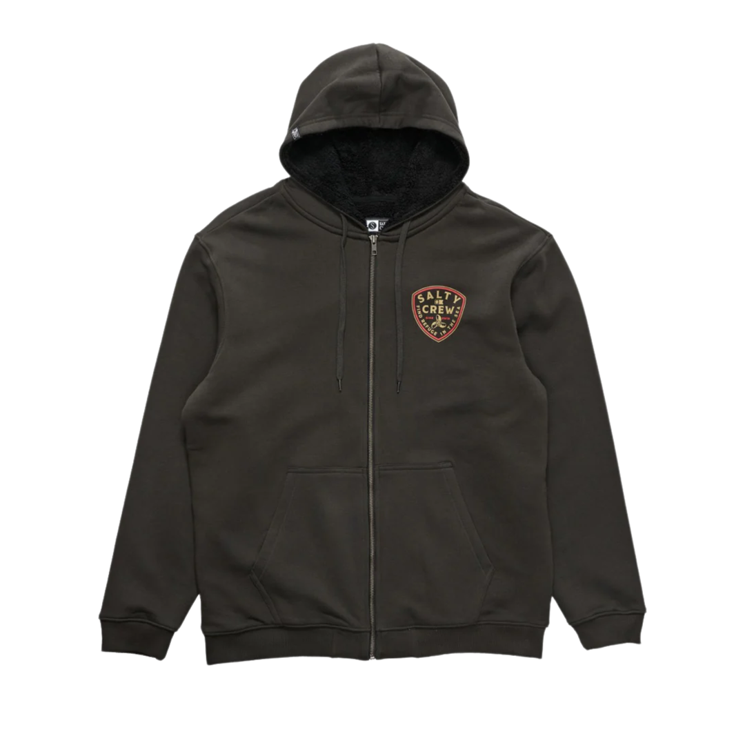 Salty Crew Rotor Fleece Lined Zip Thru Hoodie