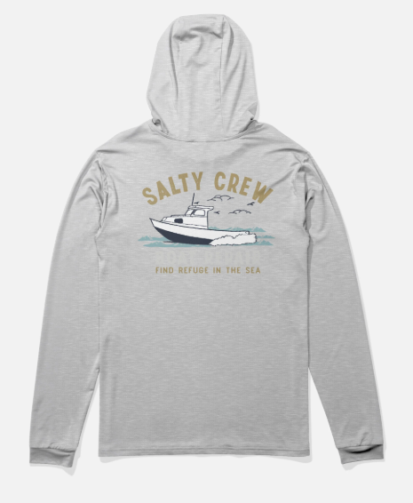 Salty Crew Boat Repair Boys Hood Sunshirt