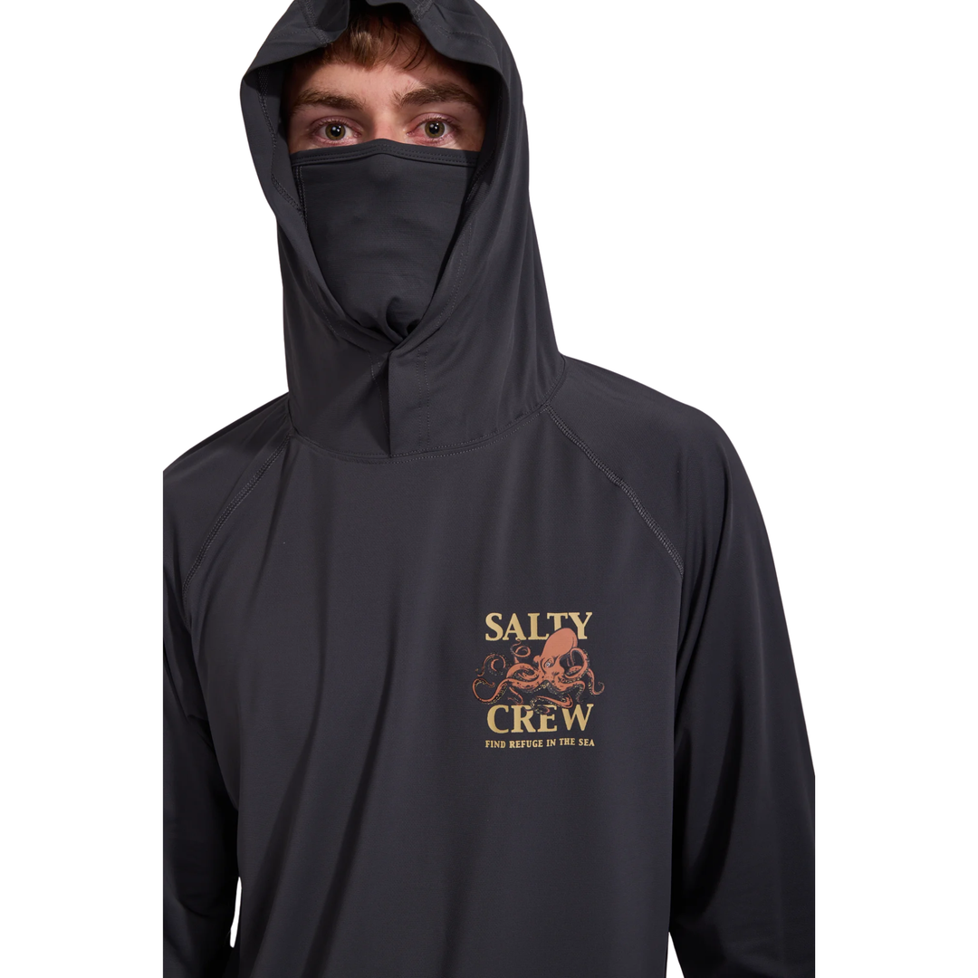 Salty Crew Ink Sling Hood Sunshirt with Mask