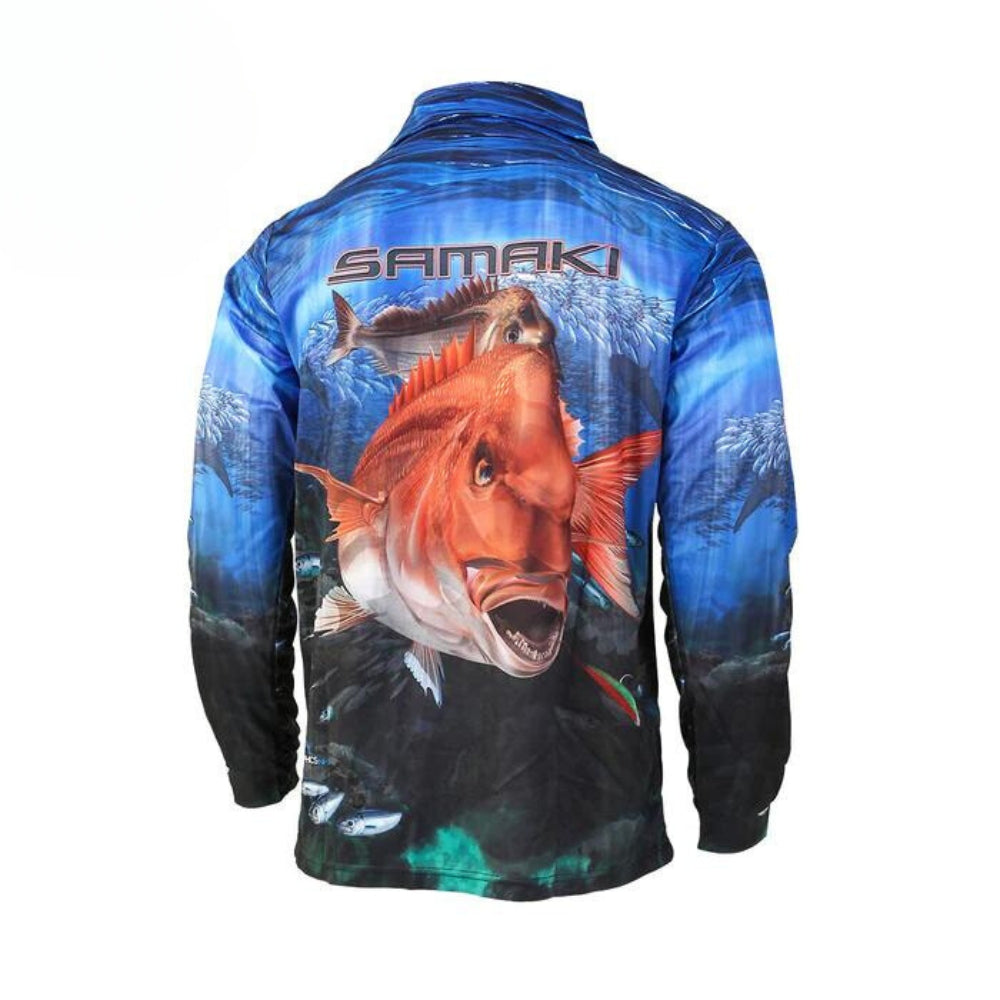 Samaki-Red-Snapper-LS-Shirt-Back