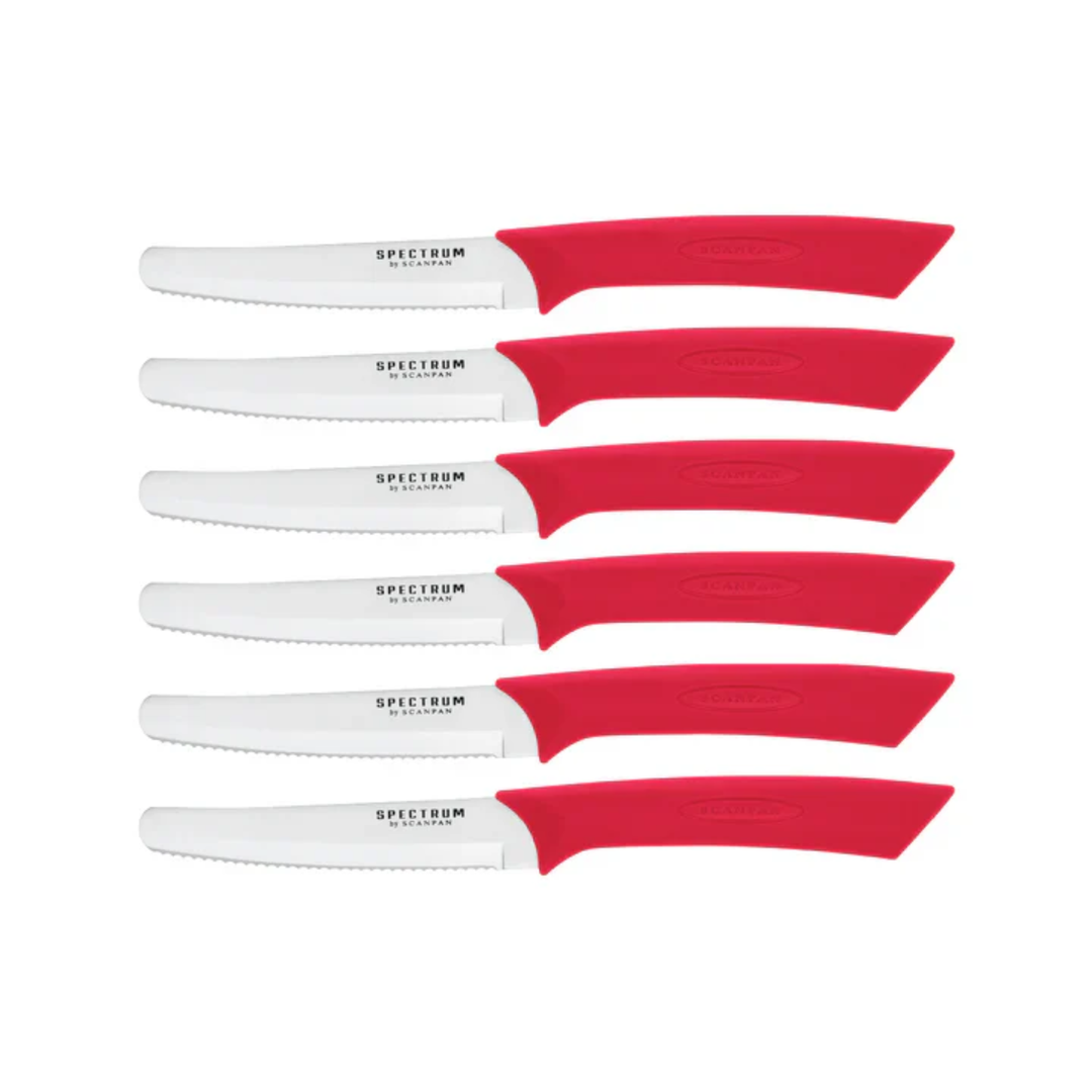 Scanpan Spectrum Soft Touch Steak Knife Set 6Pce