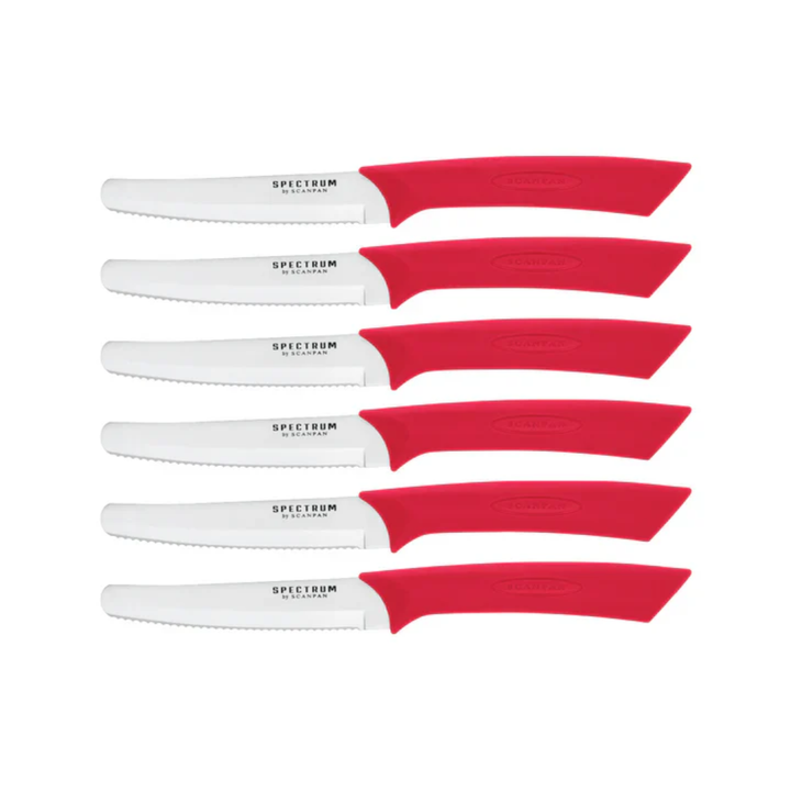 Scanpan Spectrum Soft Touch Steak Knife Set 6Pce