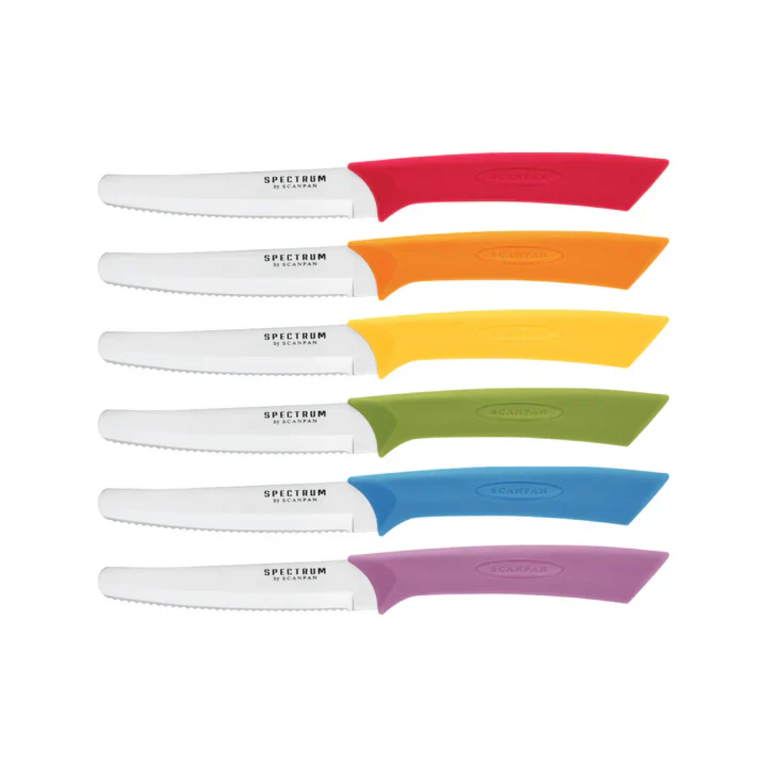 Scanpan Spectrum Soft Touch Steak Knife Set 6Pce