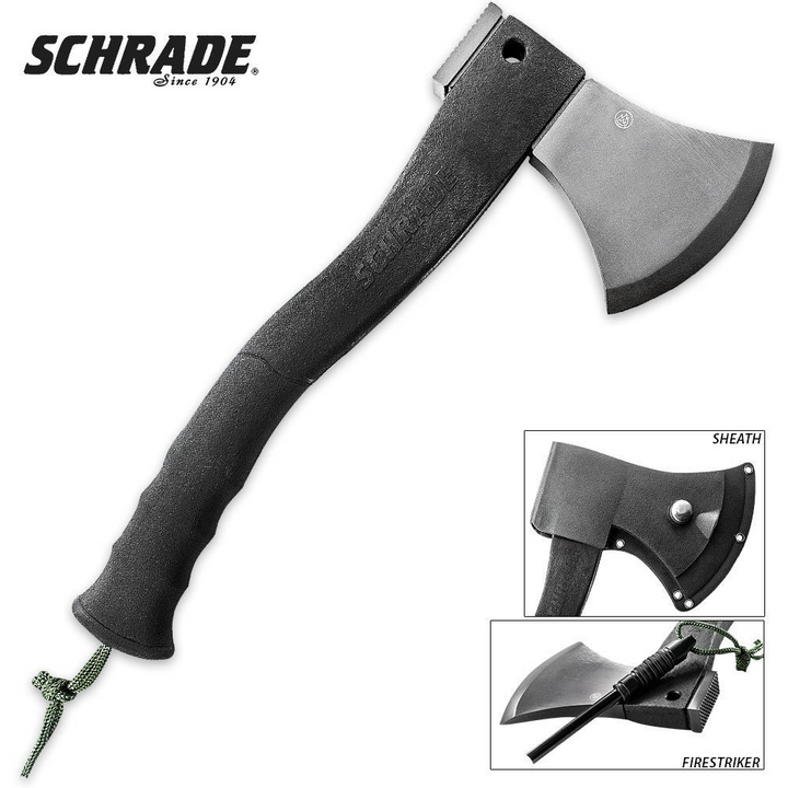Schrade Survival Axe with Firestarter Large