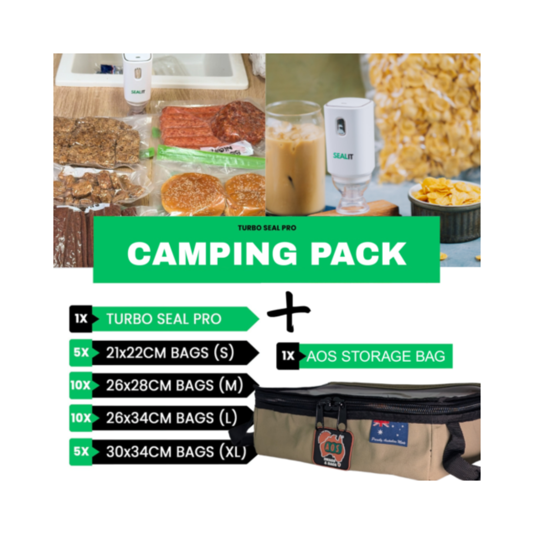 Seal It Turbo Seal Pro Camping Bundle With Canvas Carry Bag