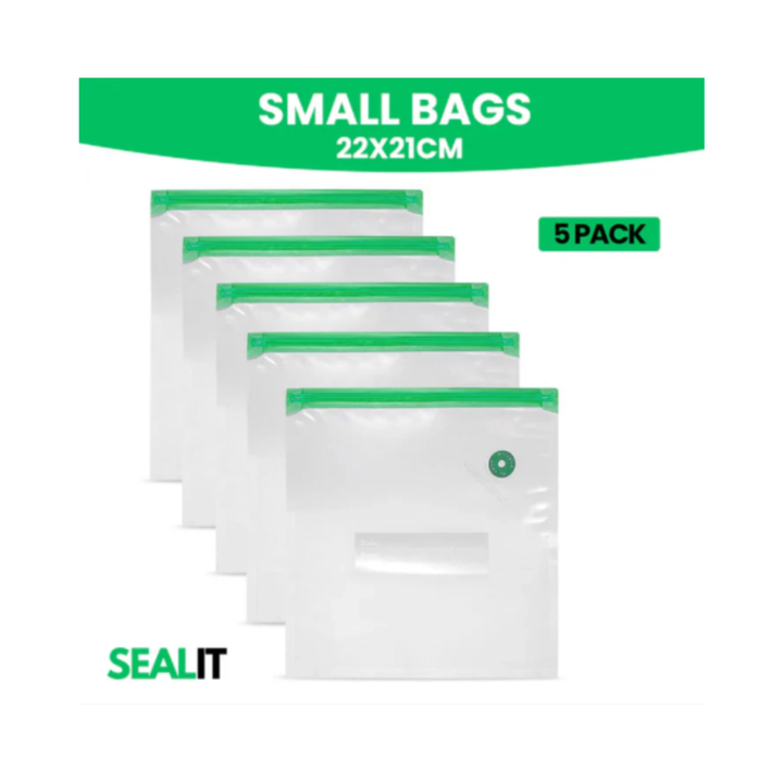 Seal It Reusable Vacuum Bags 5 Pack