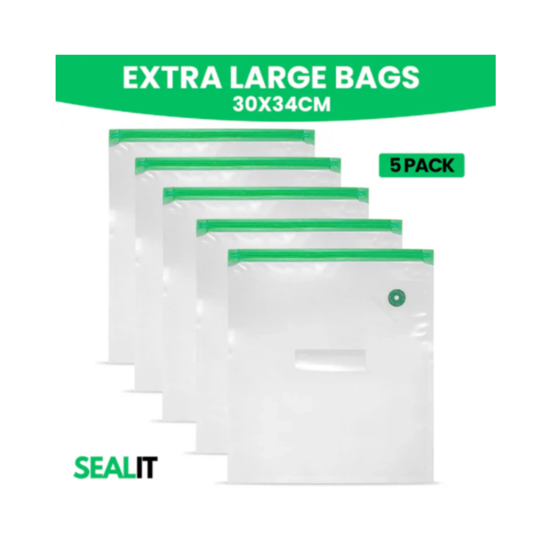 Seal It Reusable Vacuum Bags 5 Pack