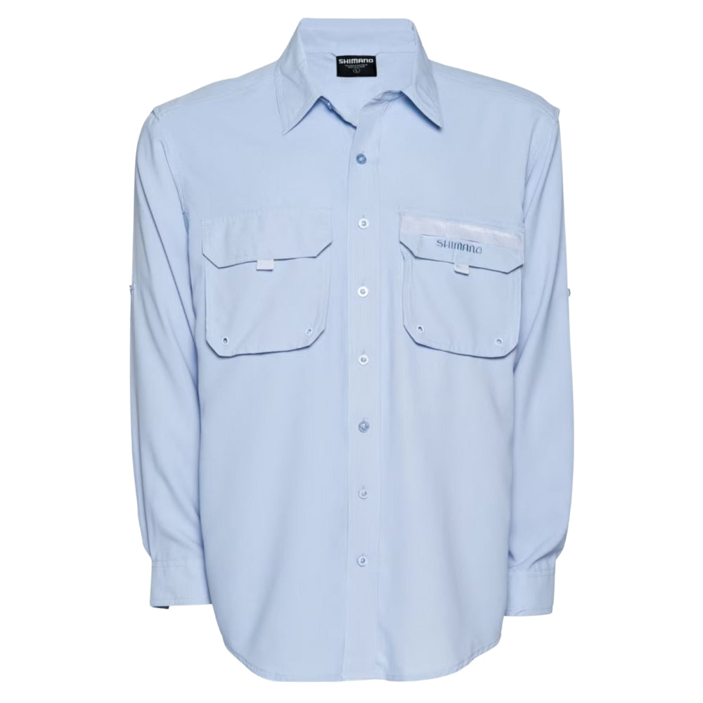 Shimano-Long-Sleeve-Vented-Shirt-Blue
