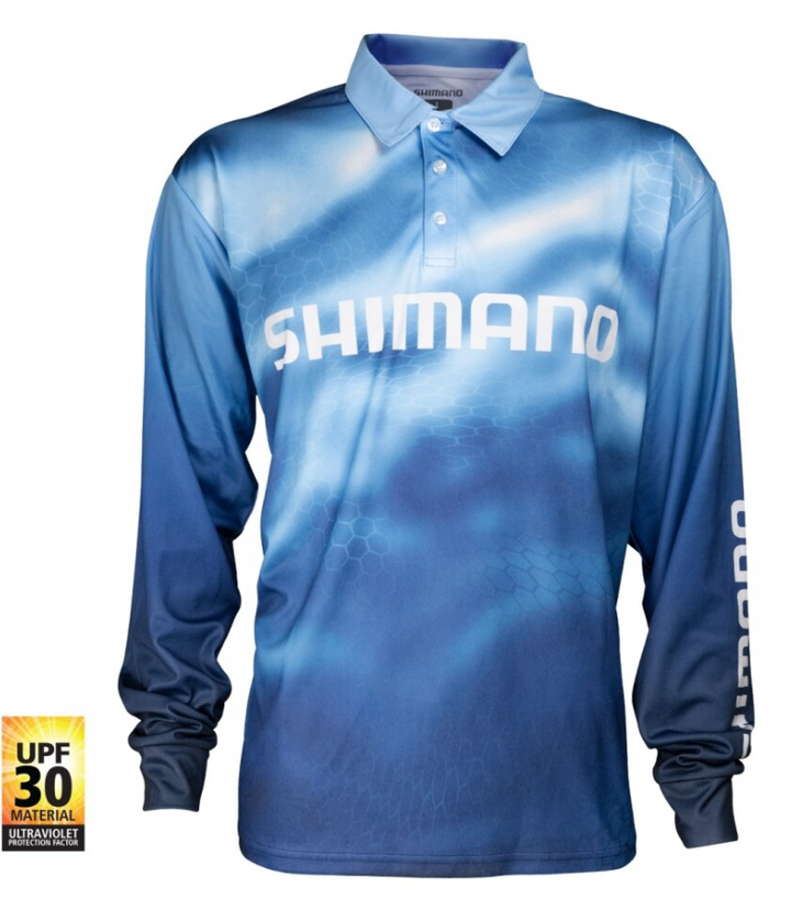 Shimano Mens Long Sleeve Sublimated Fishing Shirt