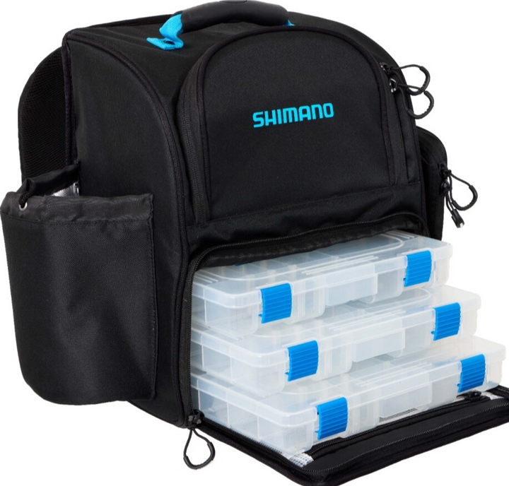Shimano Backpack With Tackle Boxes