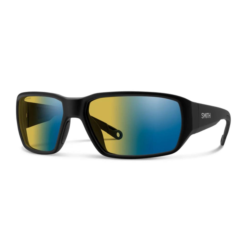Smith-Optics-Hookset-Polarised-Sunglasses-Matte-Black-Yellow-Blue-Mirror