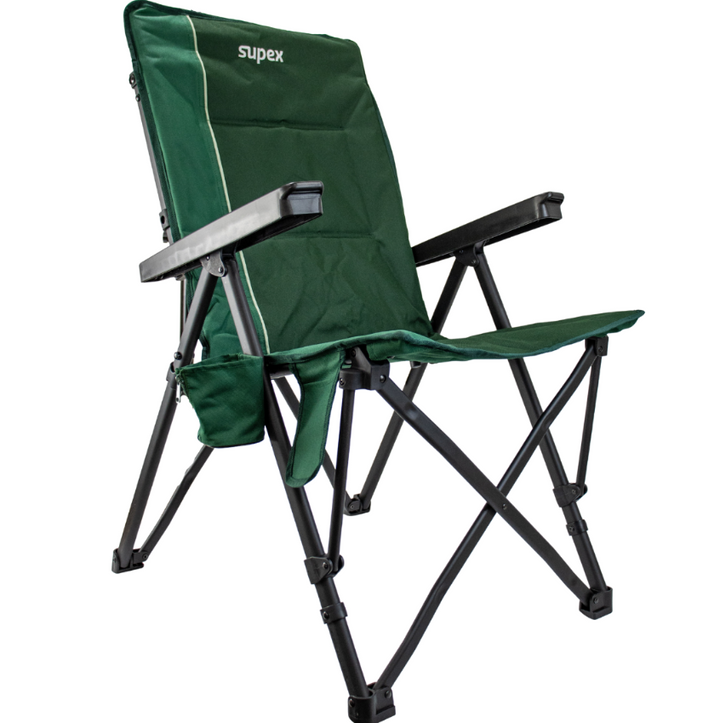 Supex Reclining Hard Arm Camp Chair