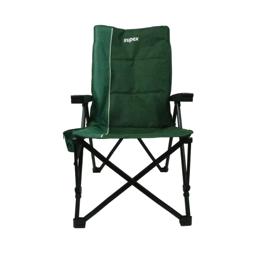 Supex Reclining Hard Arm Camp Chair