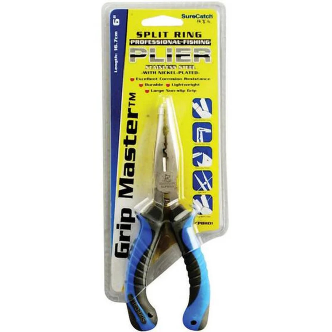 SureCatch Grip Master Split Ring Stainless Steel Pliers