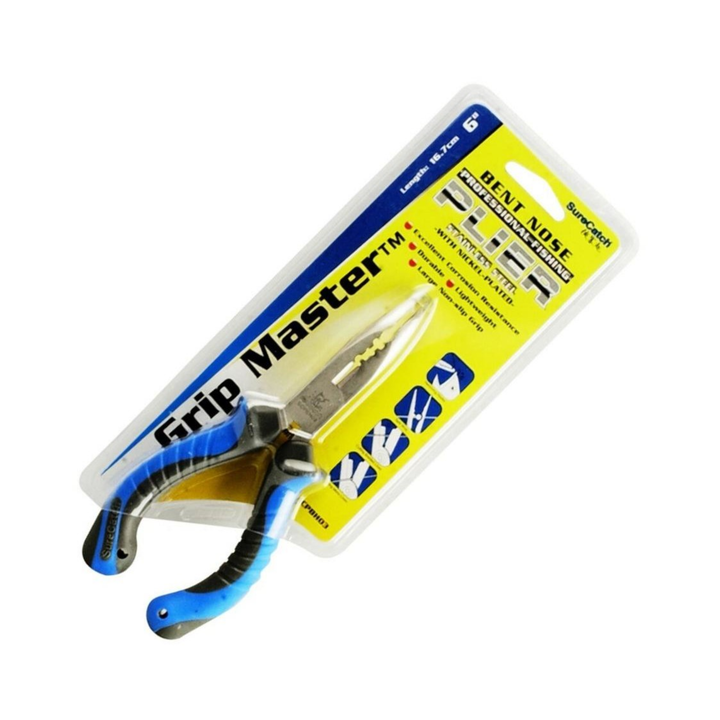 SureCatch Grip Master Bent Nose Stainless Steel Pliers
