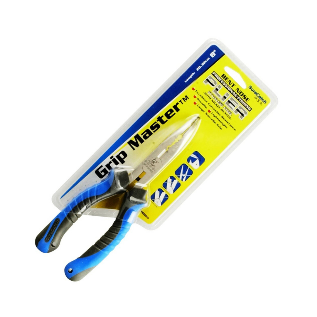 SureCatch Grip Master Bent Nose Stainless Steel Pliers