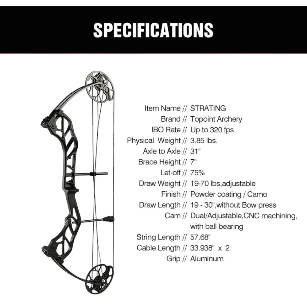 Topoint Starting 31 Compound Bow Package