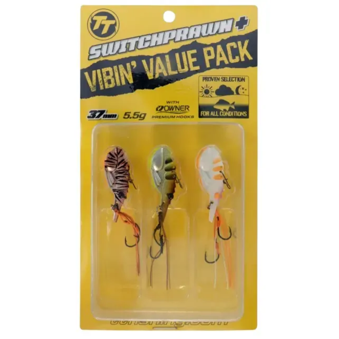 TT SwitchPrawn Metal Vibe Lure Value Pack