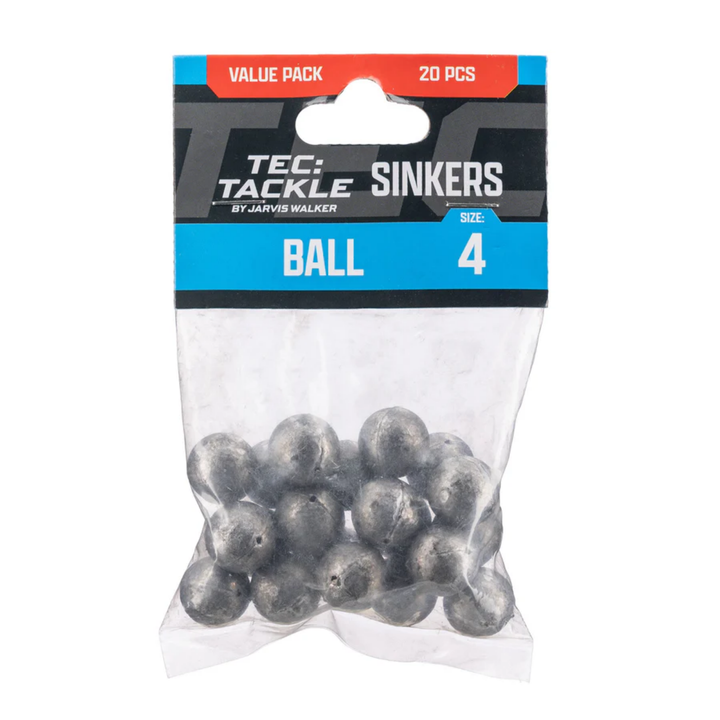 Tec Tackle Ball Sinker - Value Pack