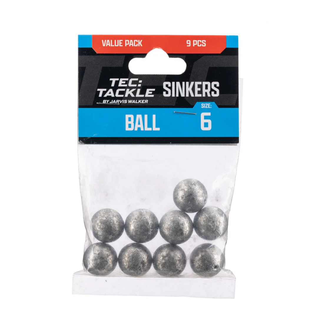 Tec Tackle Ball Sinker - Value Pack