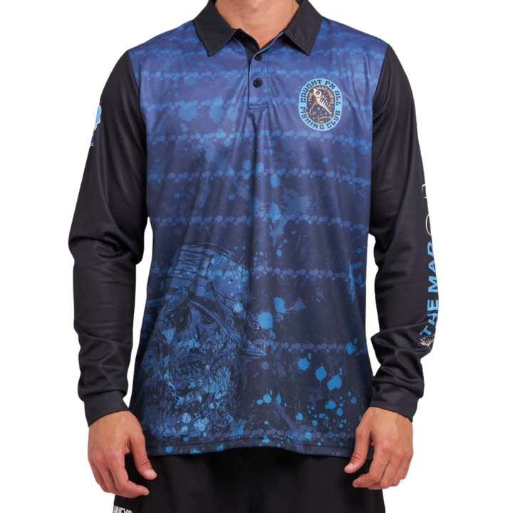 The Mad Hueys Caught FK Skull UPF 50+ Fishing Jersey