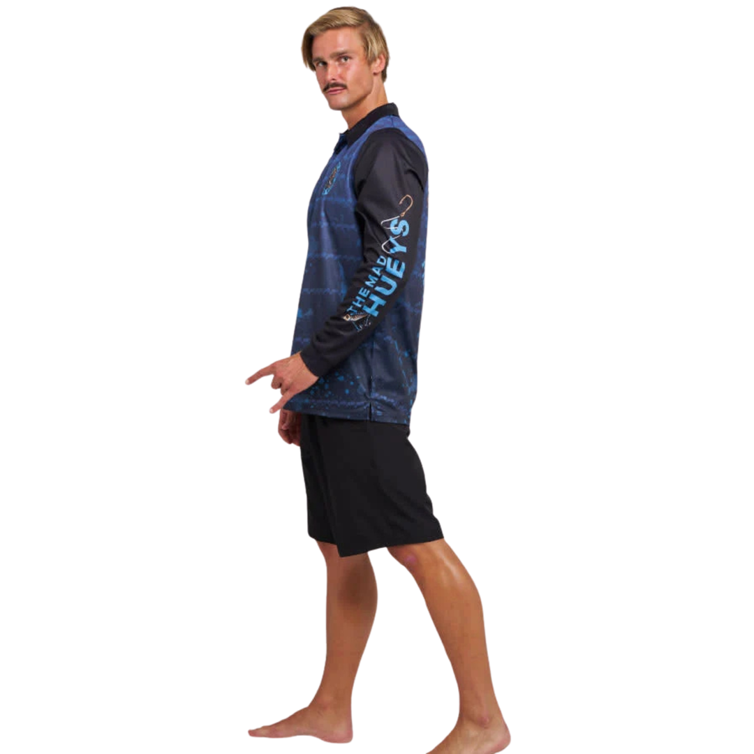 The Mad Hueys Caught FK Skull UPF 50+ Fishing Jersey