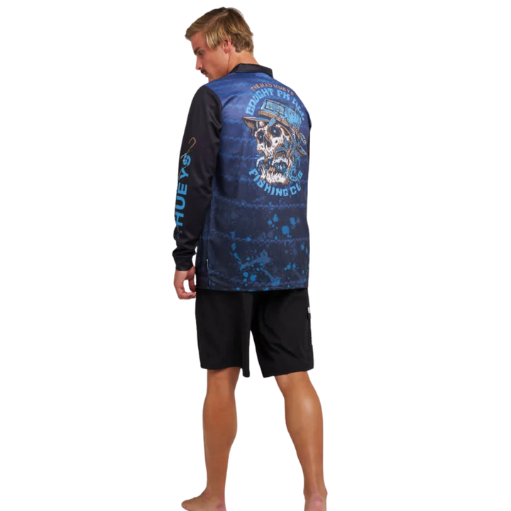 The Mad Hueys Caught FK Skull UPF 50+ Fishing Jersey