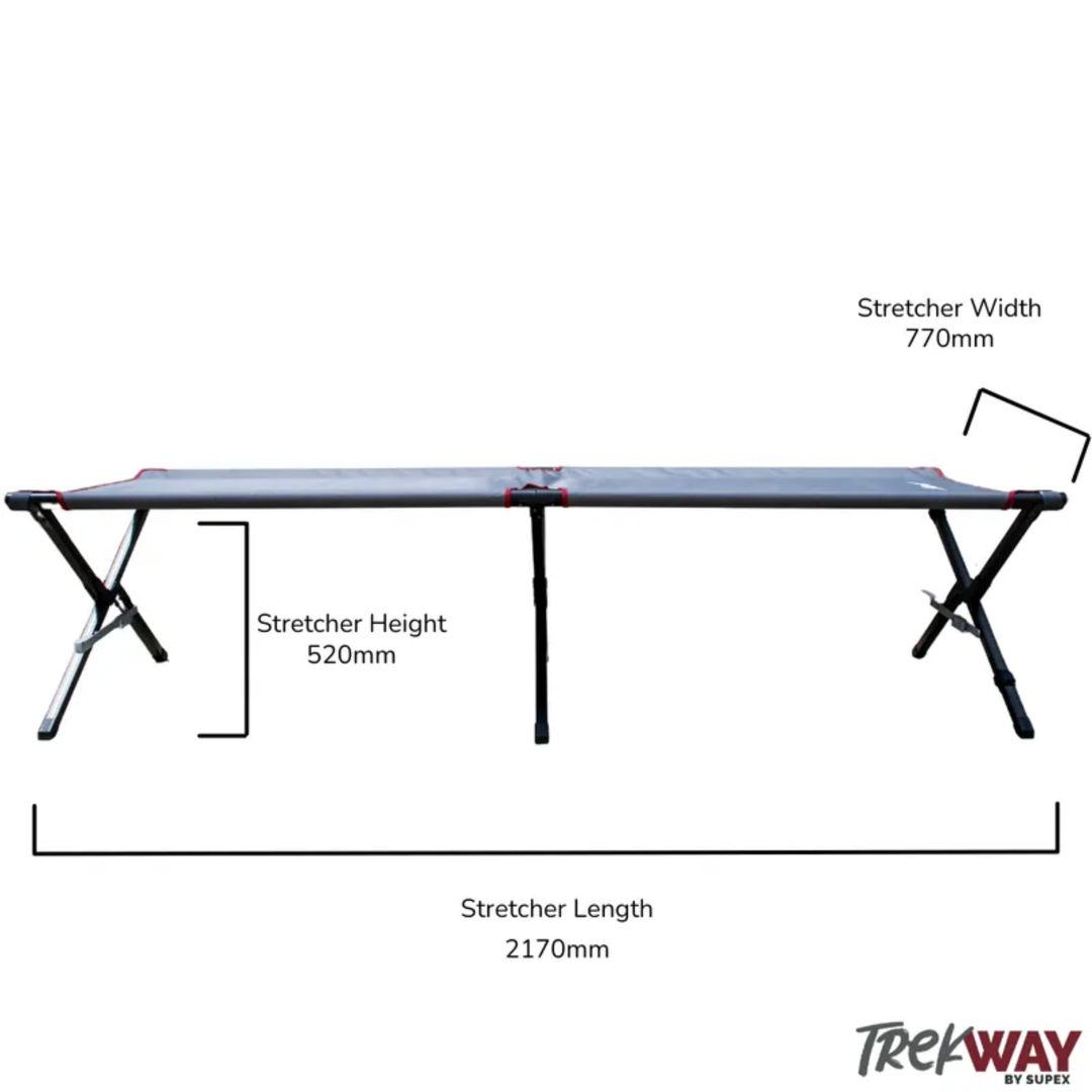 Trekaway Cross Leg Single Stretcher Bed