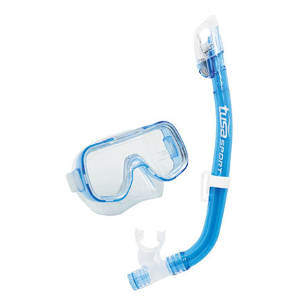 Tusa-Mini-Kleio-Dry-Youth-Pro-Mask-And-Snorkel-Clear-Blue