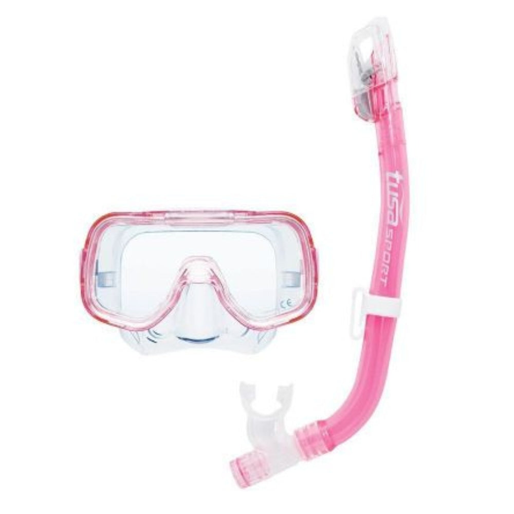 Tusa-Mini-Kleio-Dry-Youth-Pro-Mask-And-Snorkel-Clear-Pink