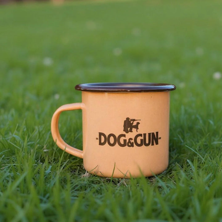 Dog & Gun Enamel Mug